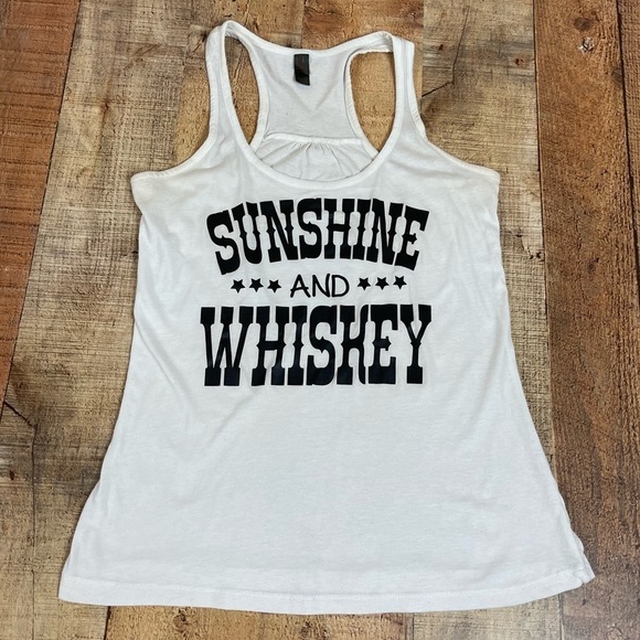 District Made A New Day XS Tank Top Bundle Oversized Flowy Whiskey Beer - Picture 6 of 13